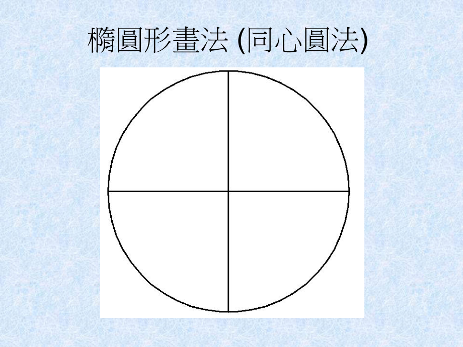 椭圆的画法(同心圆法)_第1页