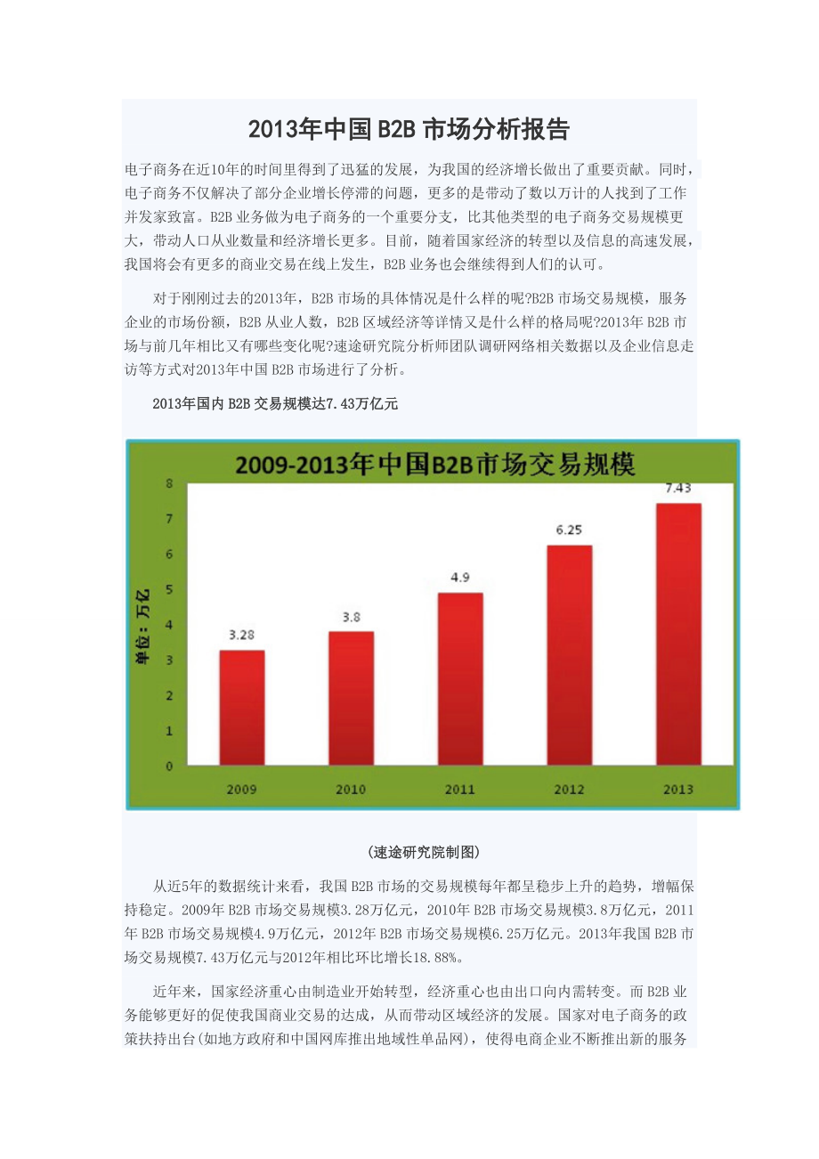 中国B2B市场分析报告_第1页
