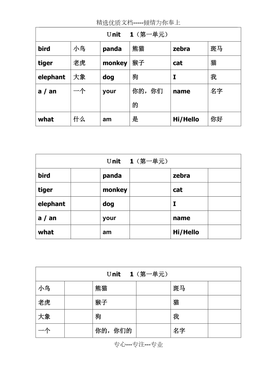 苏教版英语三年级上(3a)课文单词汇总(共19页)_第1页