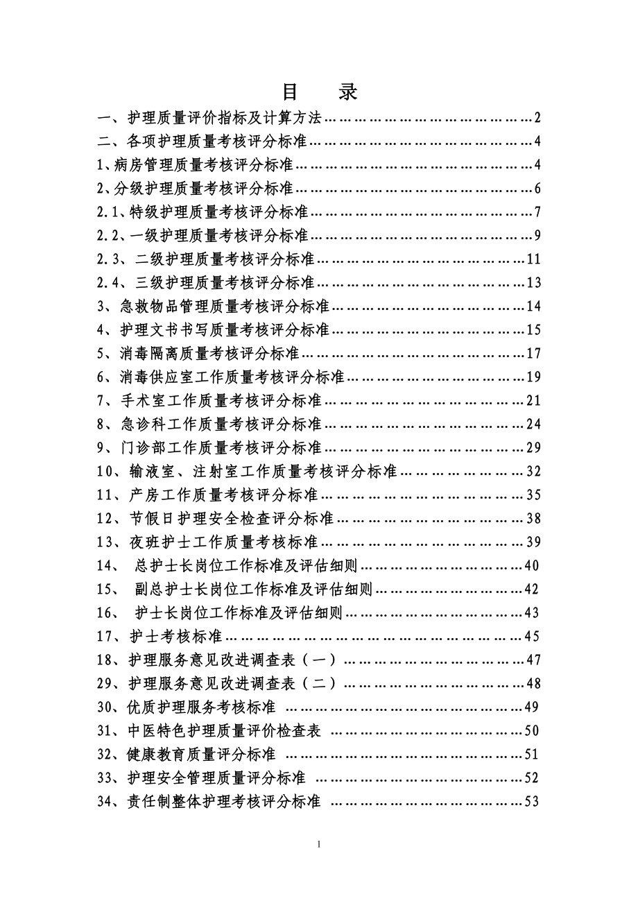 护理质控评分标准_第1页