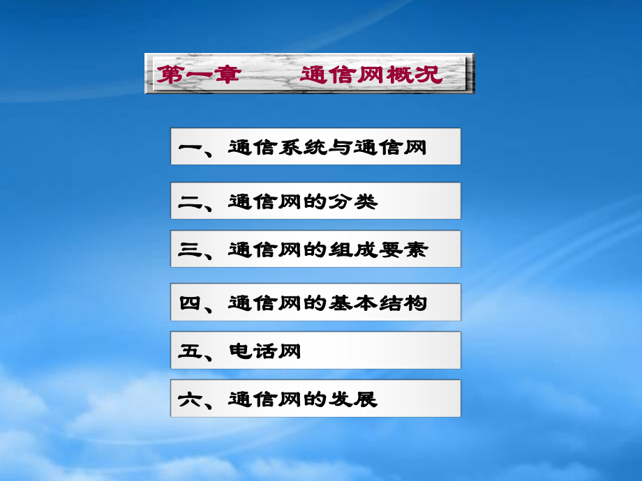 第1章通信网概况_第1页